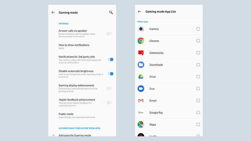 Gaming mode runs automatically but you can easily customize it.